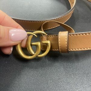 AUTHENTIC TAN GUCCI BELT